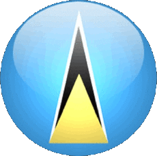 Fahnen Amerika St. Lucia Runde 