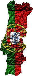 Flags Europe Portugal Map 