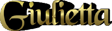 First Names FEMININE - Italy G Giulietta 