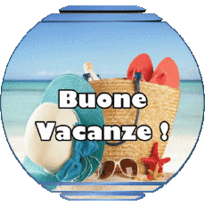 Messagi Italiano Buone Vacanze Sfondo trasparente 02 