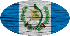 Fahnen Amerika Guatemala Oval 
