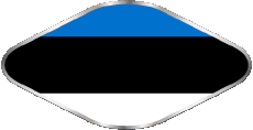 Bandiere Europa Estonia Ovale 