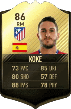 Multi Média Jeux Vidéo F I F A - Joueurs Cartes Espagne Jorge Resurrección - Koke 