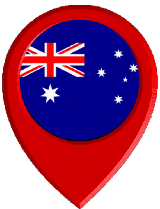 Fahnen Ozeanien Australien National Standort-Pin 