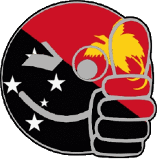 Flags Oceania Papua New Guinea Smiley - OK 