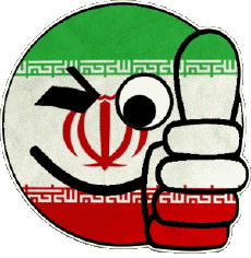 Fahnen Asien Iran Smiley - OK 