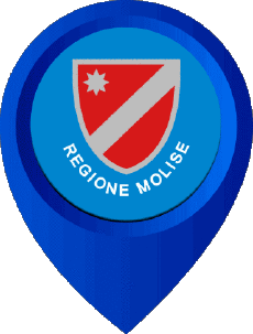 Fahnen Europa Italien Molise Standort-Pin 