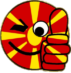 Banderas Europa Macedonia Smiley - OK 