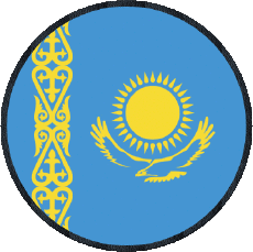Fahnen Asien Kazakhstan Runde 