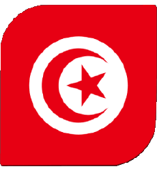 Flags Africa Tunisia Square 