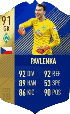 Multimedia Vídeo Juegos F I F A - Jugadores  cartas Republica checa Jirí Pavlenka 