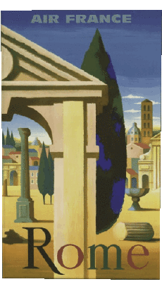 Humor -  Fun Retro Poster - Marken Air France 