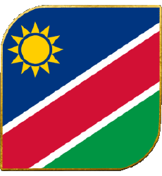 Drapeaux Afrique Namibie Carré 