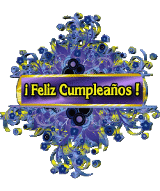 Mensajes Español Feliz Cumpleaños Floral Fondo transparente 009 