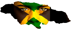 Banderas América Jamaica Mapa 