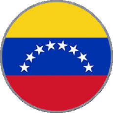 Fahnen Amerika Venezuela Runde 