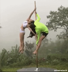 Umorismo -  Fun PERSONE Pole Dance Gamelle Fail 