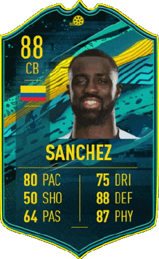 Multimedia Vídeo Juegos F I F A - Jugadores  cartas Colombia Davinson Sánchez 