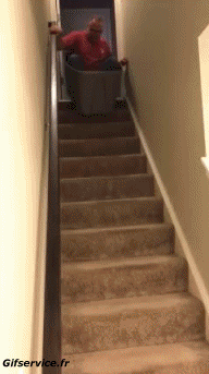 Humor -  Fun PEOPLE Down the stairs Fail Serie 01 