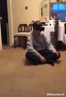 Humor - Fun GENTE Casco de realidad virtual Serie 01 