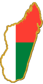 Banderas África Madagascar Mapa 