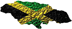 Drapeaux Amériques Jamaïque Carte 