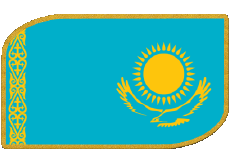 Bandiere Asia Kazakistan Rettangolo 