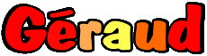 Vorname MANN - Frankreich G Géraud 