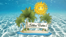 Messages German Schöne Ferien Animated Background 002 