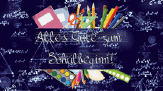 Messages German Alles Gute zum Schulbeginn Animated Background 001 