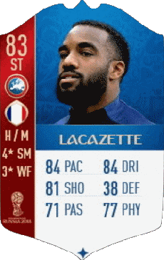 Multimedia Videospiele F I F A - Karten Spieler Frankreich Alexandre Lacazette 