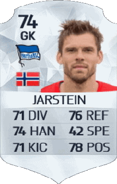Multimedia Vídeo Juegos F I F A - Jugadores  cartas Noruega Rune Almenning Jarstein 