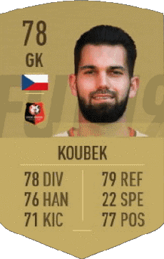 Multimedia Vídeo Juegos F I F A - Jugadores  cartas Republica checa Tomás Koubek 