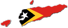 Flags Asia East Timor Map 