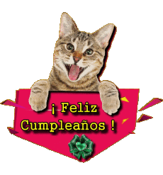 Mensajes Español Feliz Cumpleaños Animales 002 