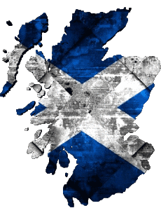 Flags Europe Scotland Map 