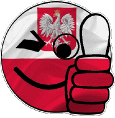 Flags Europe Poland Smiley - OK 