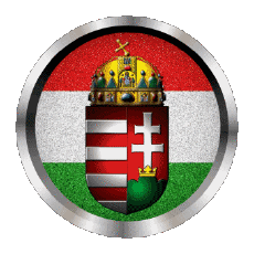 Drapeaux Europe Hongrie Rond - Anneaux 