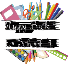 Nachrichten Englisch Happy Back to School Transparenter Hintergrund 003 