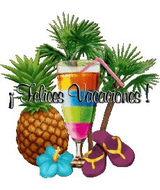 Mensajes Español Felices Vacaciones Fondo transparente 16 