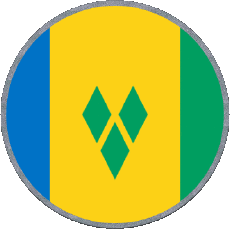 Bandiere America Saint Vincent e Grenadine Tondo 