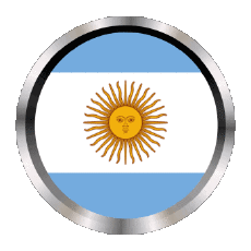 Flags America Argentina Round - Rings 