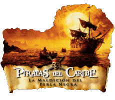 Multi Média Cinéma International Pirates des Caraïbes La Malédiction du Black Pearl Logo Espagnol 
