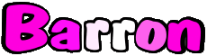 First Names MASCULINE -  UK - USA - IRL - AUS - NZ B Barron 