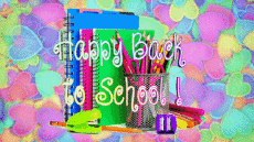 Messages English Happy Back to School Animated Background 007 