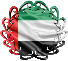Bandiere Asia Emirati Arabi Uniti Forma 01 