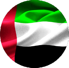 Fahnen Asien Vereinigte Arabische Emirate Runde 