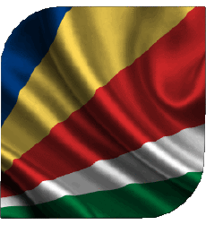 Drapeaux Afrique Seychelles Carré 