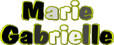 Nombre FEMENINO - Francia M Compuesto Marie Gabrielle 