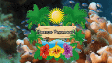 Messages Français Bonnes Vacances Fond Animé 006 